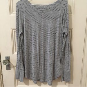 Gap Pure Body Grey Tee with Polka Dots